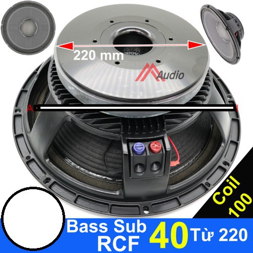 +  Cặp loa Bass Sub 40 RCF Từ 220 Coil 100 , Hàng Nhập , Giá 1 cặp  - !!