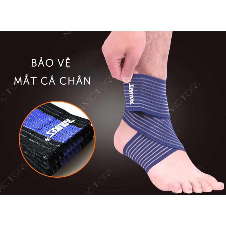 Băng Quấn Aolikes Cố Định Cổ Tay Cổ Chân, Dây Đeo Thể Thao Co Giãn Thoáng Khí Ngăn Ngừa Chấn Thương 70cm