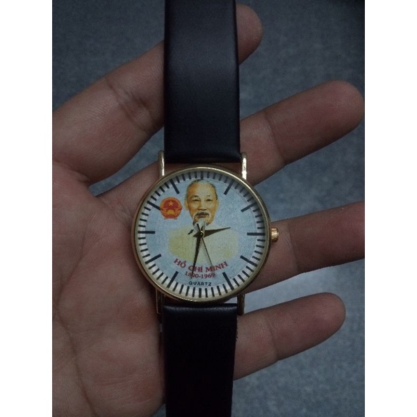 Đồng hồ đeo tay nam Pin Bác Hồ size mặt 40mm