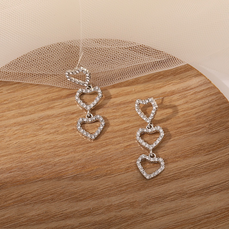 Bông Tai Mạ Bạc 925 Dáng Dài Phối Tua Rua Phong Cách Hàn Quốc 2022