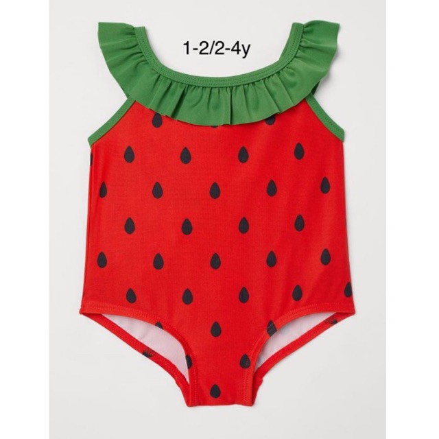 Áo bơi H&amp;M chuẩn auth sz1-2/2-4y cho bé gái