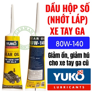 Dầu hộp số (nhớt láp) xe tay ga cũ YUKO 80W140 (120mL)