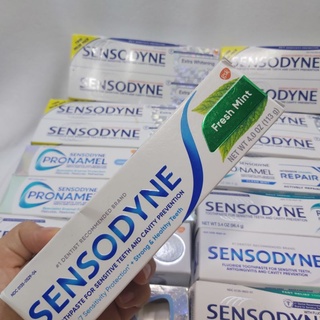 Kem đánh răng Sensodyne Extra whitening,pro namel, full protection, fresh mint 113g va 96.4g của Mỹ