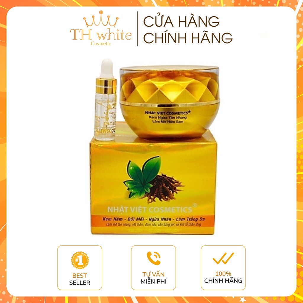 Kem Nám - Đồi Mồi - Dưỡng Trắng Trà Xanh Nhật Việt 20g