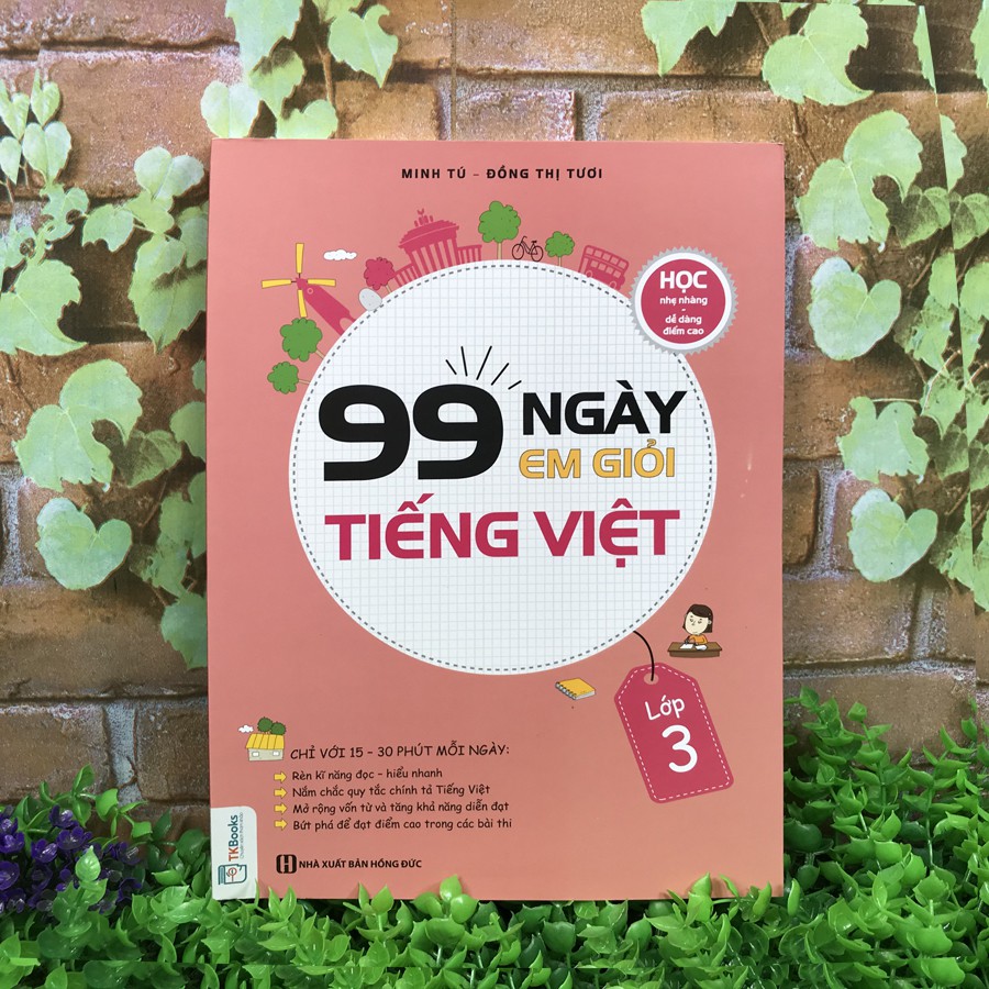 Sách - 99 Ngày Em Giỏi Toán, Tiếng Việt, Tiếng Anh - Lớp 3 (3 quyển lẻ tùy chọn)