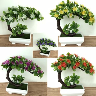 Chậu cây cảnh giả xinh đẹp dùng để trang trí