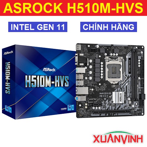 Bo Mạch Chủ ASROCK H510M-HVS New 100% Chính Hãng