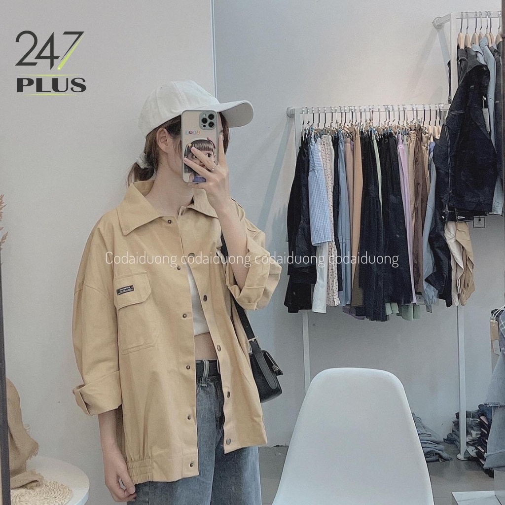 Áo Khoác Bomber Chất Kaki Dễ Phối Đồ