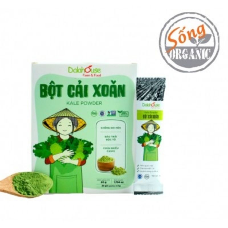 Bột cải kale/ bột cải xoăn gói 10gr cho bé ăn dặm