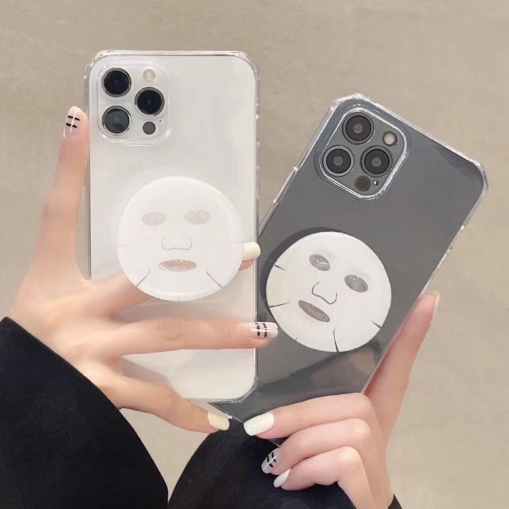 Ốp điện thoại mềm trong suốt có giá đỡ thích hợp cho iphone 13 12 11 Pro Max MiNi XR X XS 7 8 6 6s plus 5 5s SE 2020