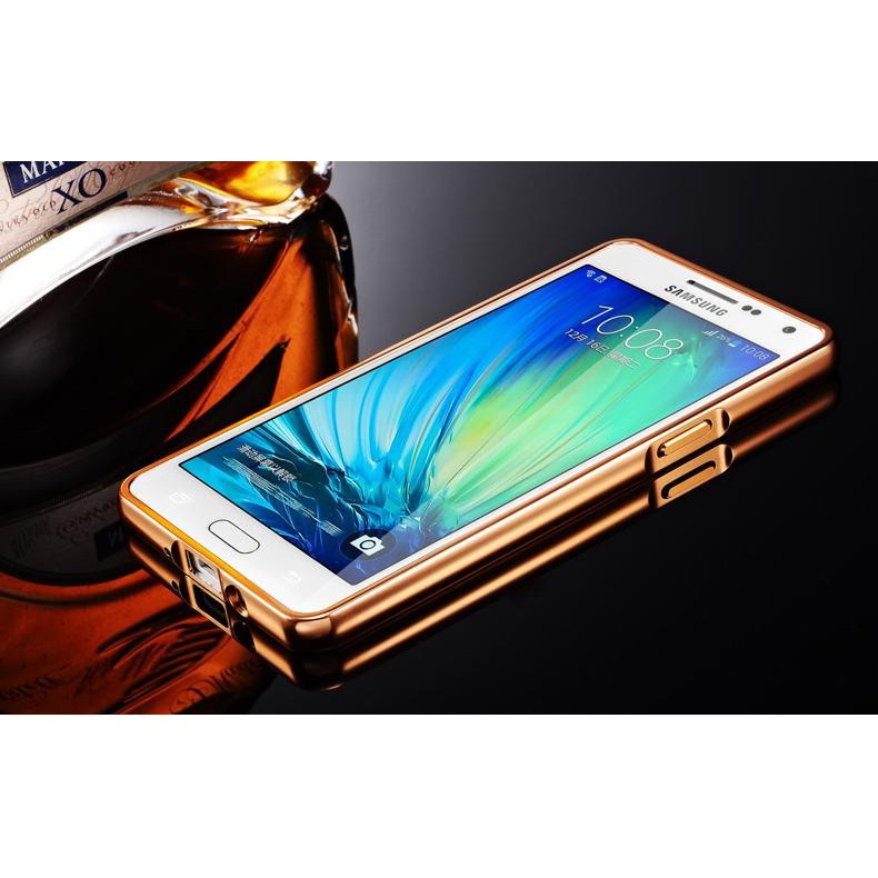 Ốp lưng Samsung Galaxy E5 tráng gương viền kim loại