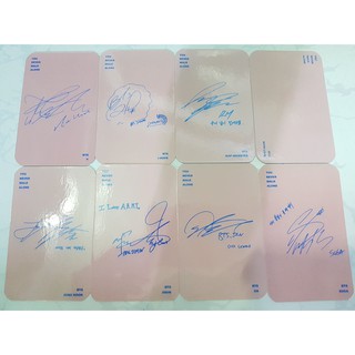 [Giá Sốc] [Rẻ] Set card có chữ kí BTS - hồng [HN]