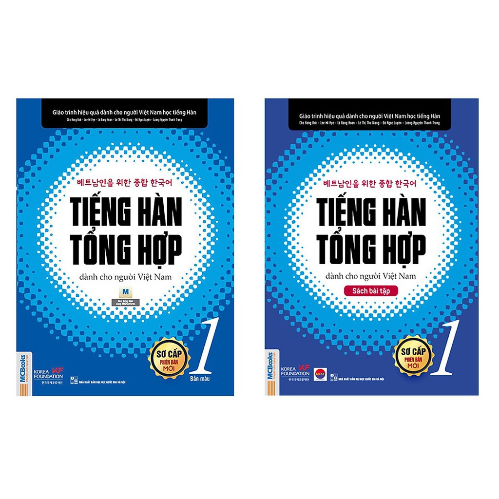 Bộ sách Tiếng Hàn Tổng Hợp Dành Cho Người Việt Nam 1 (Sách học + Bài tập) (Bản đặc biệt) - MCBooks