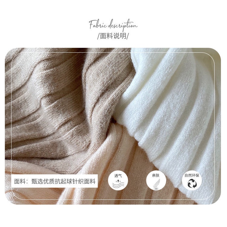 Áo Sweater Dệt Kim Cổ Lọ Thời Trang Thu Đông Mới Năm 2021 Cho Nữ