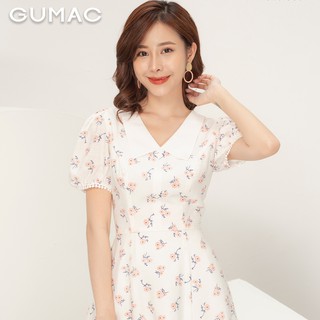 Đầm hoa tay đăng ten DA982 GUMAC