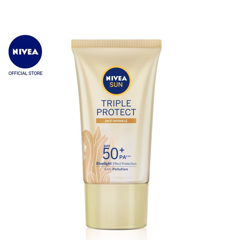 Kem Chống Nắng Dưỡng Da Chống Lão Hóa NIVEA SUN Triple Protect Anti Wrinkle SPF50+ PA+++ 40ML - 85546