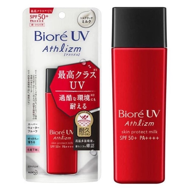 Kem chống nắng Biore UV Athlizm skin protect milk dạng sữa
