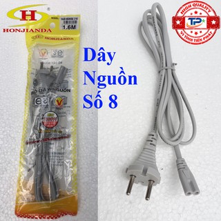 Dây điện nguồn số 8 Honjianda HJD-BDNS8 216 dài 1.6m - dùng cho các thiết bị điện , điện tử .... Hàng Xịn