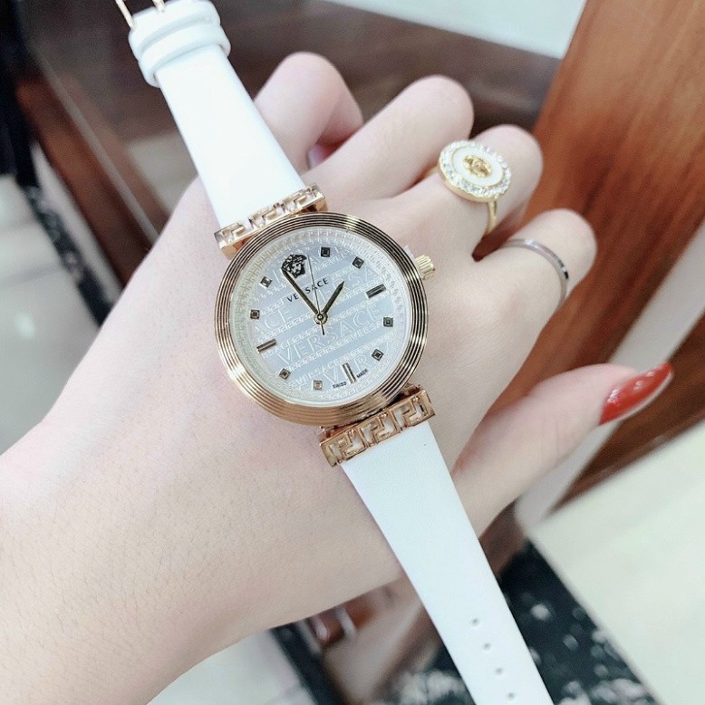 Đồng hồ đeo tay nữ đẹp VERSACE  dây da thời trang cao cấp chống nước bảo hành 12 tháng -DH10 | BigBuy360 - bigbuy360.vn