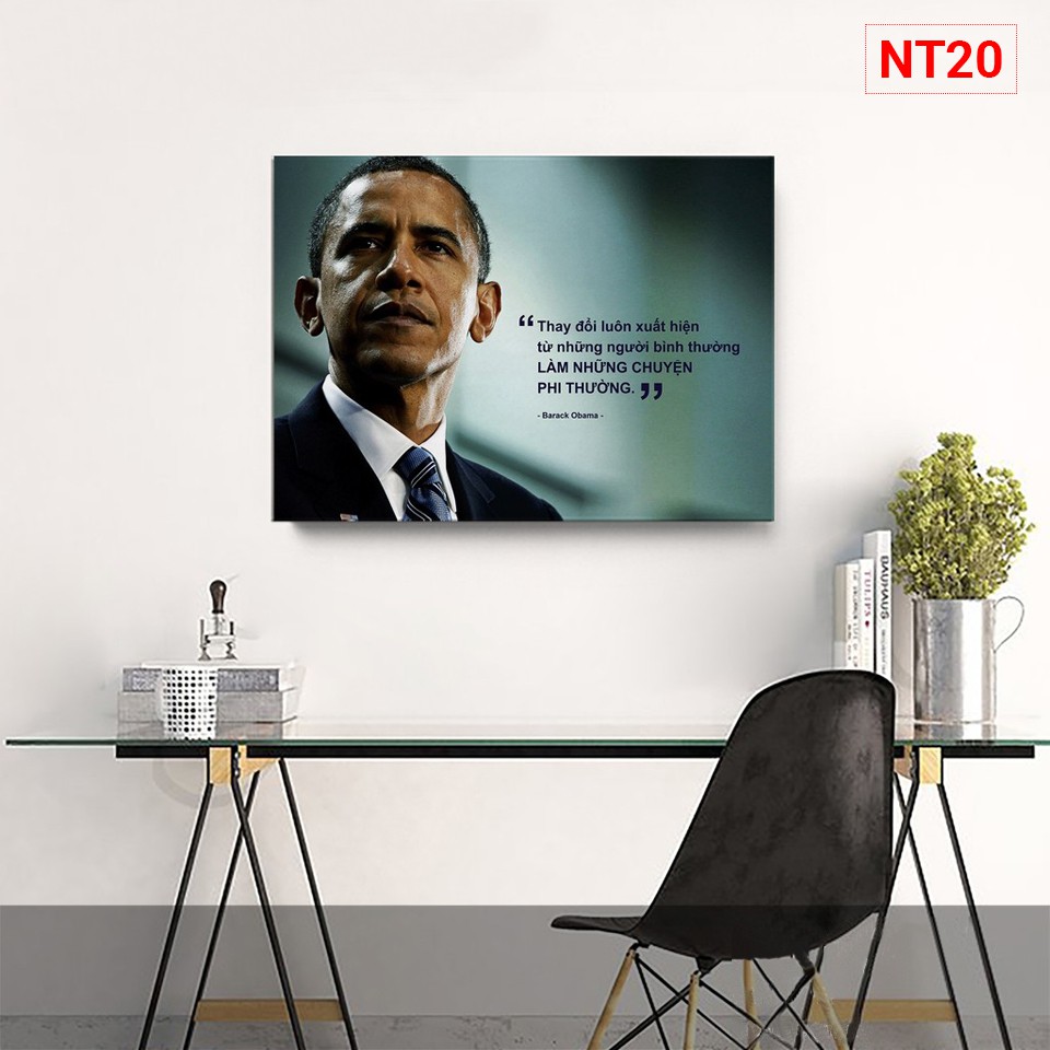 Tranh Canvas câu nói của người nổi tiếng treo tường trang trí Văn phòng tạo động lực khung gỗ | BigBuy360 - bigbuy360.vn