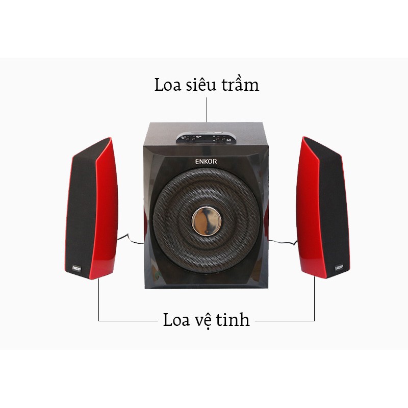 [Mã ELHACE giảm 4% đơn 300K] Loa vi tính Bluetooth Enkor F200