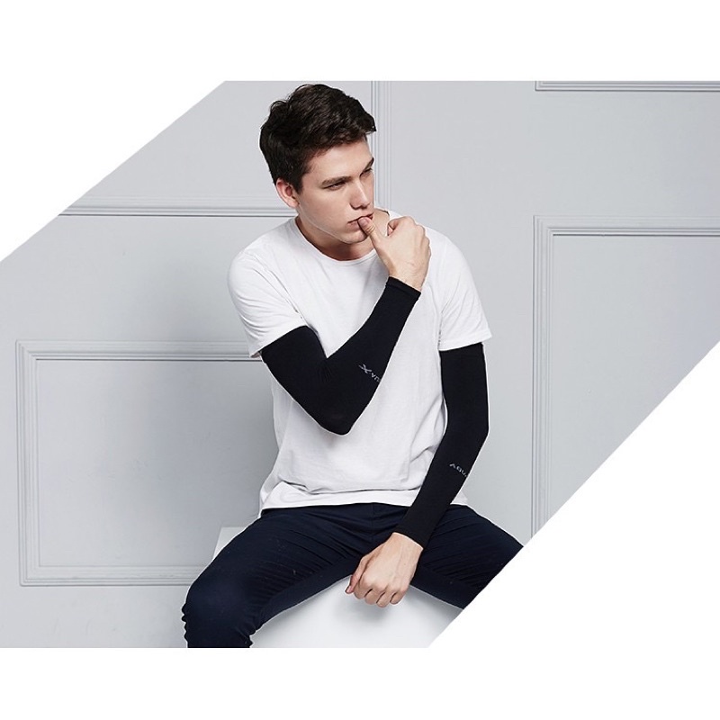 Găng tay chống nắng xỏ ngón Hàn Quốc vải siêu co giãn, Bao tay chống nắng Nam Nữ