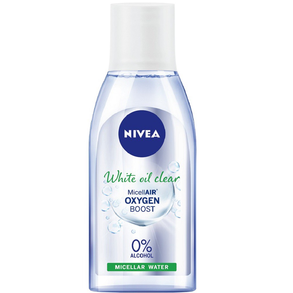 [Mã COSGLORIAT4 -8% đơn 250K] Nước Tẩy Trang NIVEA Kiểm Soát Nhờn White Oil Clear Micellar Water 125ml - 86610