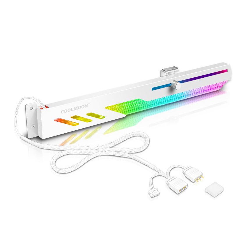 Giá Đỡ VGA Coolmoon Dragon Scale GT8 Led ARGB - Đồng Bộ Hub Coolmoon / Mainboard