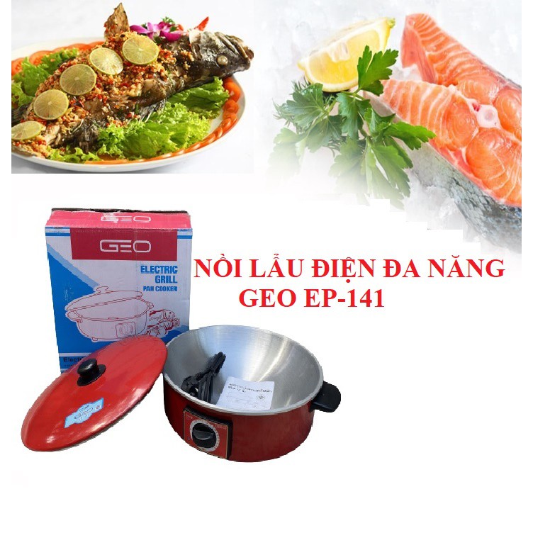 BẾP LẨU NƯỚNG TRÒN THÁI LAN 2 TRONG 1 GEO MODEL EP -141 SIÊU TIẾT KIỆM