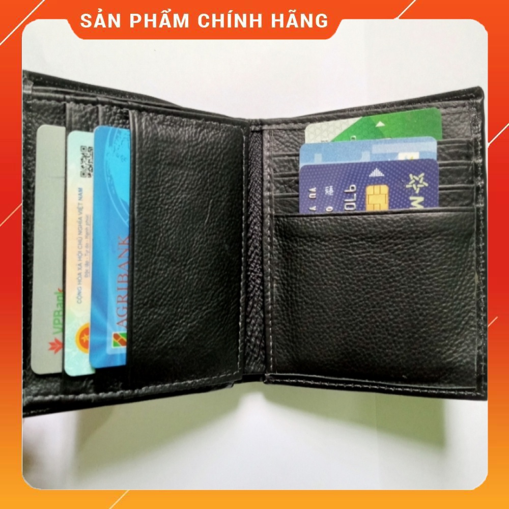 Ví nam da bò h2 da thật bảo hành 12 tháng kèm hộp đựng kiểu dáng sang trọng đẳng cấp