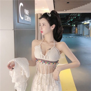 Bikini len móc đi biển nguyên bộ