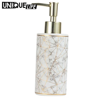 Bình Đựng Xà Phòng Dạng Lỏng Họa Tiết Vân Đá Cẩm Thạch Màu Trắng