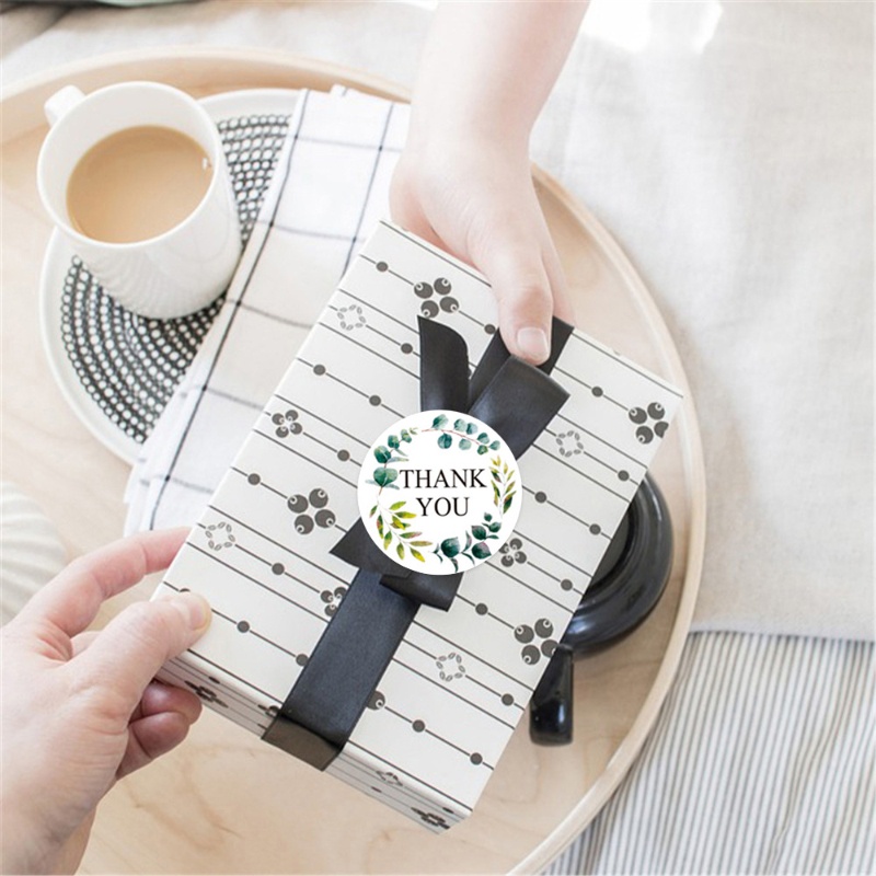 Set 500 miếng dán cảm ơn đa năng dùng dán hộp quà cho doanh nghiệp