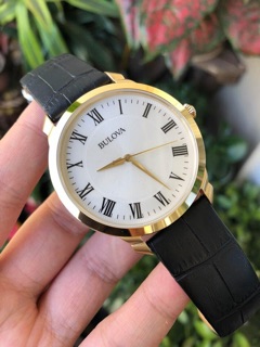 Đồng hồ nam dây da bulova 97A123 - Quartz