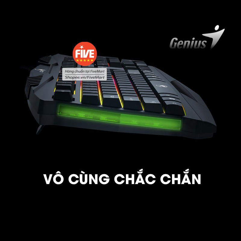 (𝐋𝐄𝐃 𝐂ầ𝐮 𝐕ồ𝐧𝐠) Bàn Phím Gaming LED 7 Màu, Thiết Kế Chắc Chắn, Siêu Bền, CHÍNH HÃNG, FULLBOX