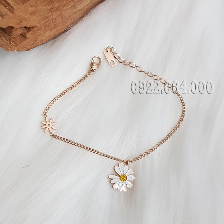 Lắc tay nữ, lắc tay bông cúc titan LZ1567