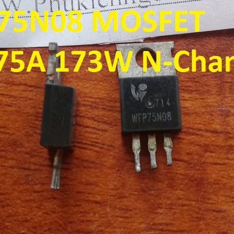 75N08 , WFP75N08 MOSFET bóc máy nguyên gốc N-CH 75A 80V