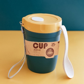 Cốc đựng canh giữ nhiệt lúa mạch văn phòng, sử dụng được trong lò vi sóng