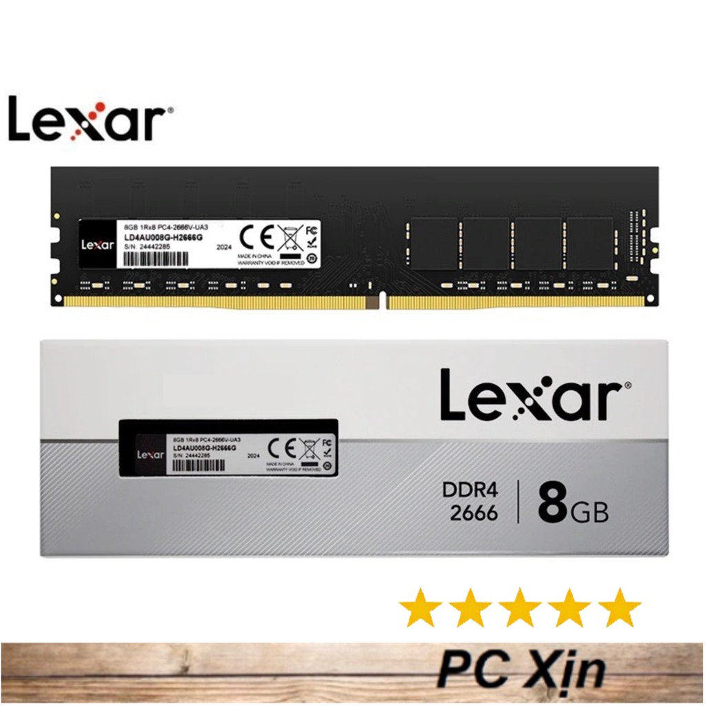 Ram Lexar DDR4 8GB/2666 (8GB x1) Tem Mai Hoàng Phân Phối