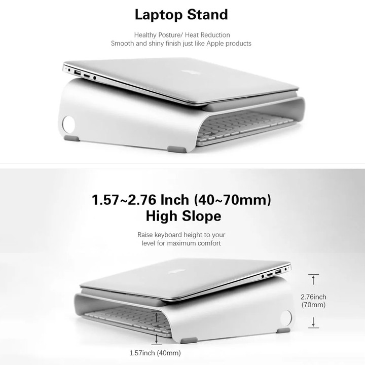 Đế tản nhiệt hợp kim nhôm dành cho laptop, MacBook - DTN13