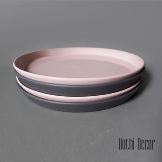 ĐĨA GỐM TRÒN MÀU PAsTEL