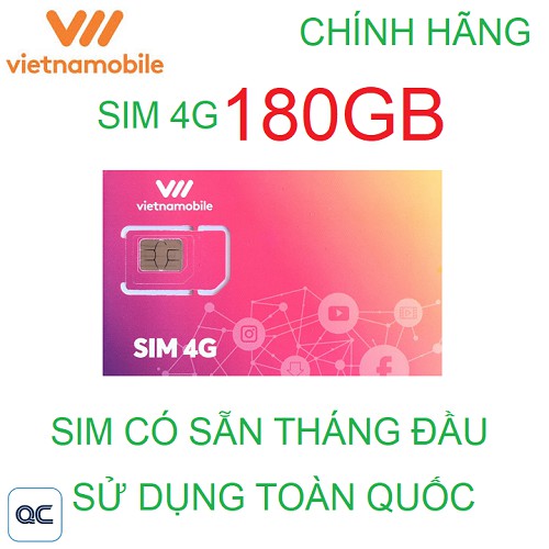 Sim 4G vietnamobile mỗi ngày 6GB sử dụng toàn quốc