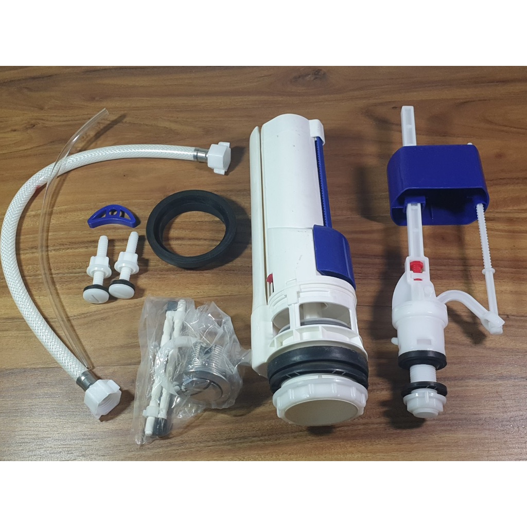 Bộ xả nước bồn cầu 2 khối 2 nút nhấn thân cao 26cm - Điện nước gia dụng Hoàng Kim