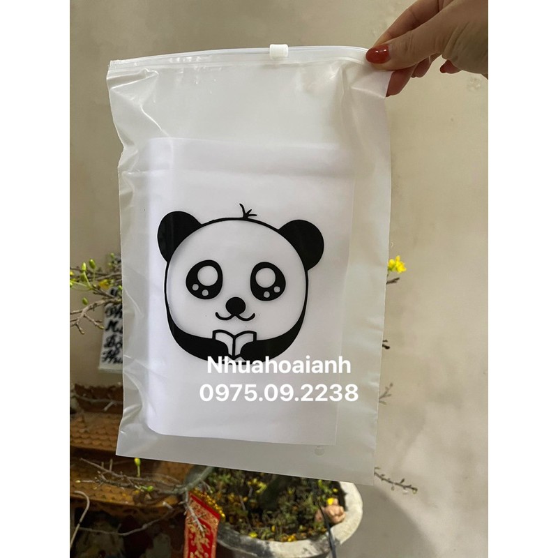 túi zip khoá mờ in chữ, in túi zip kéo khóa số lượng ít