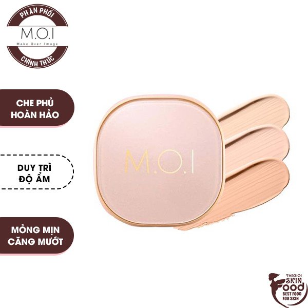 [Phiên Bản Nâng Cấp] Phấn Nước Trang Điểm Che Phủ Cho Lớp Nền Tự Nhiên M.O.I Baby Skin Cushion SPF 50+/PA+++.13g