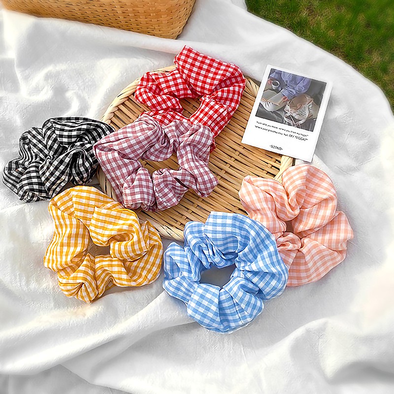 Dây cột tóc nữ Karo vải Kate XINH XINH scrunchies style Hàn Quốc