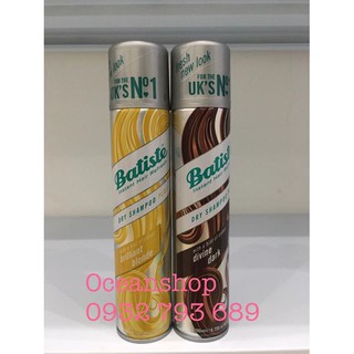 Dầu gội khô Batiste Dry Shampoo Plus 200ml về hàng SALE (Bill mua ảnh bên cạnh)
