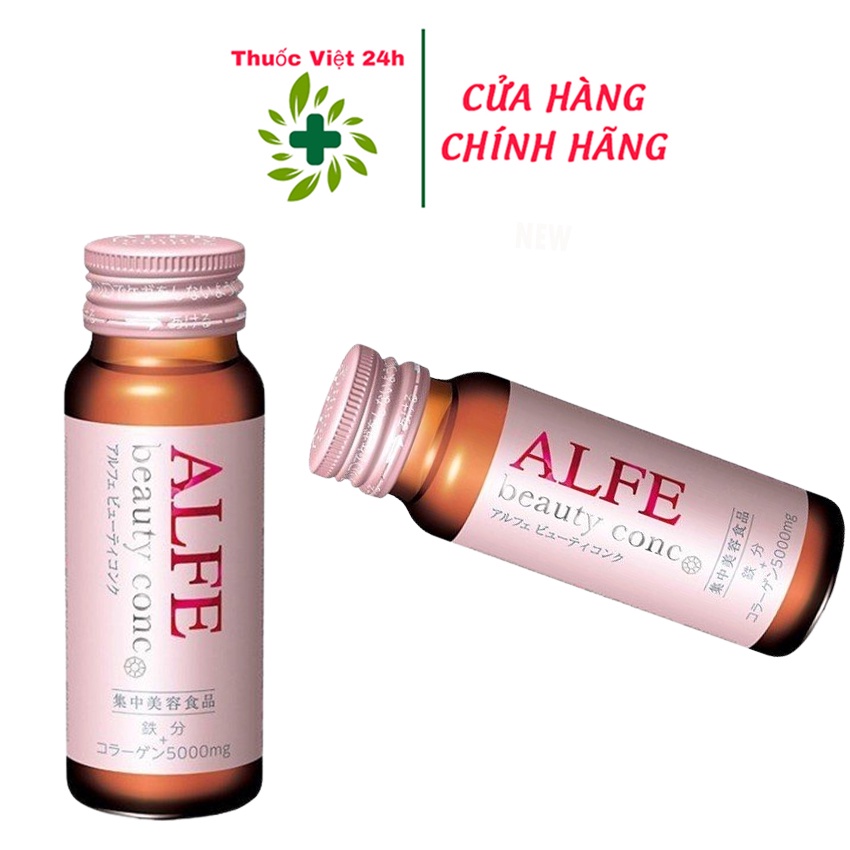 Alfe Beauty Conc - Hỗ Trợ Giúp Giữ Ẩm Làm Đẹp Da - Hộp 10 lọ x 50ml - TV24H