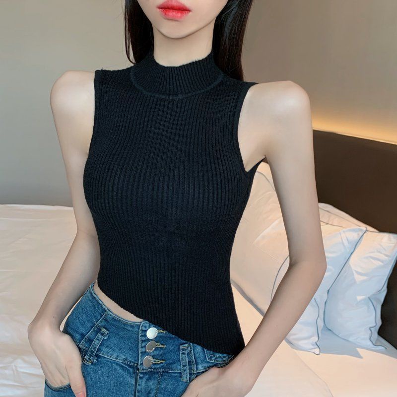 Áo sát nách dệt kim IELGY họa tiết sọc thời trang cho nữ