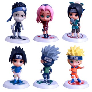 Mô Hình - Bộ 06 Mô Hình Naruto Chibi ( Mẫu 02)